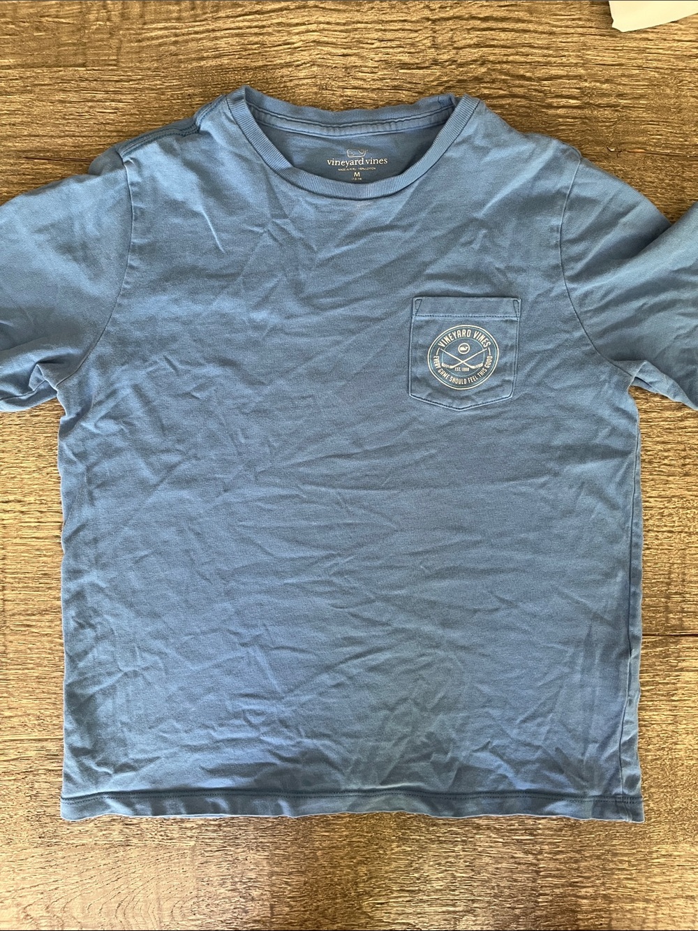 Vineyard Vines Blue Short Sleeve Pocket Tee